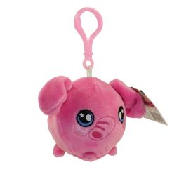 License 2 Play - Squeezamals Scented Plush - PINK ELEPHANT (Plastic Key Clip - 2.5 inch)