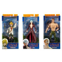 McFarlane Toys Action Figures - The Seven Deadly Sins - SET OF 3 (Escanor, Ban & Meliodas)(7 inch)