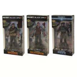 McFarlane Toys Action Figures - Call of Duty S1 - SET OF 3 (Frank Woods, Dr. Richtofen & Cpt. Price)
