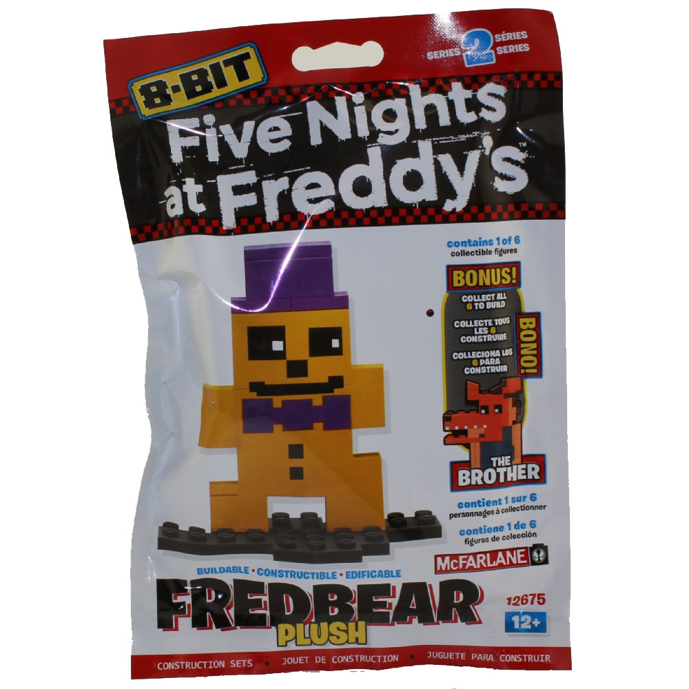 McFarlane Toys - Five Nights at Freddy's - 8-Bit Buildable Figure S2 - PLUSH FREDBEAR
