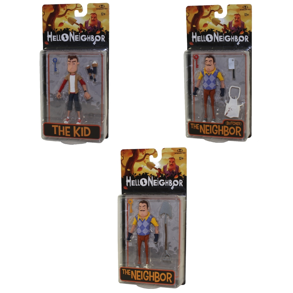 McFarlane Toys Action Figures - Hello Neighbor - SET OF 3 (The Kid and 2 Neighbors)