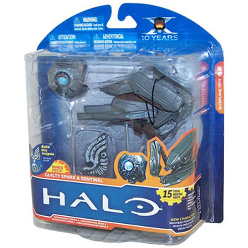 McFarlane Toys Action Figure - Halo 10th Anniversary Series 2 - GUILTY SPARK & SENTINEL (HALO 3)