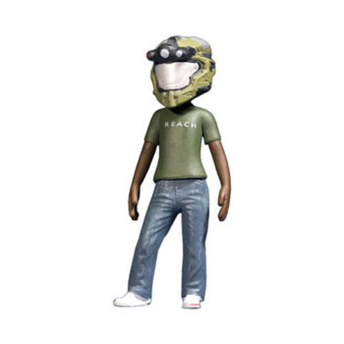 McFarlane Toys Action Figure - Halo Avatar Figures Series 1 - GREEN OPERATOR HELMET (2.5 inch)