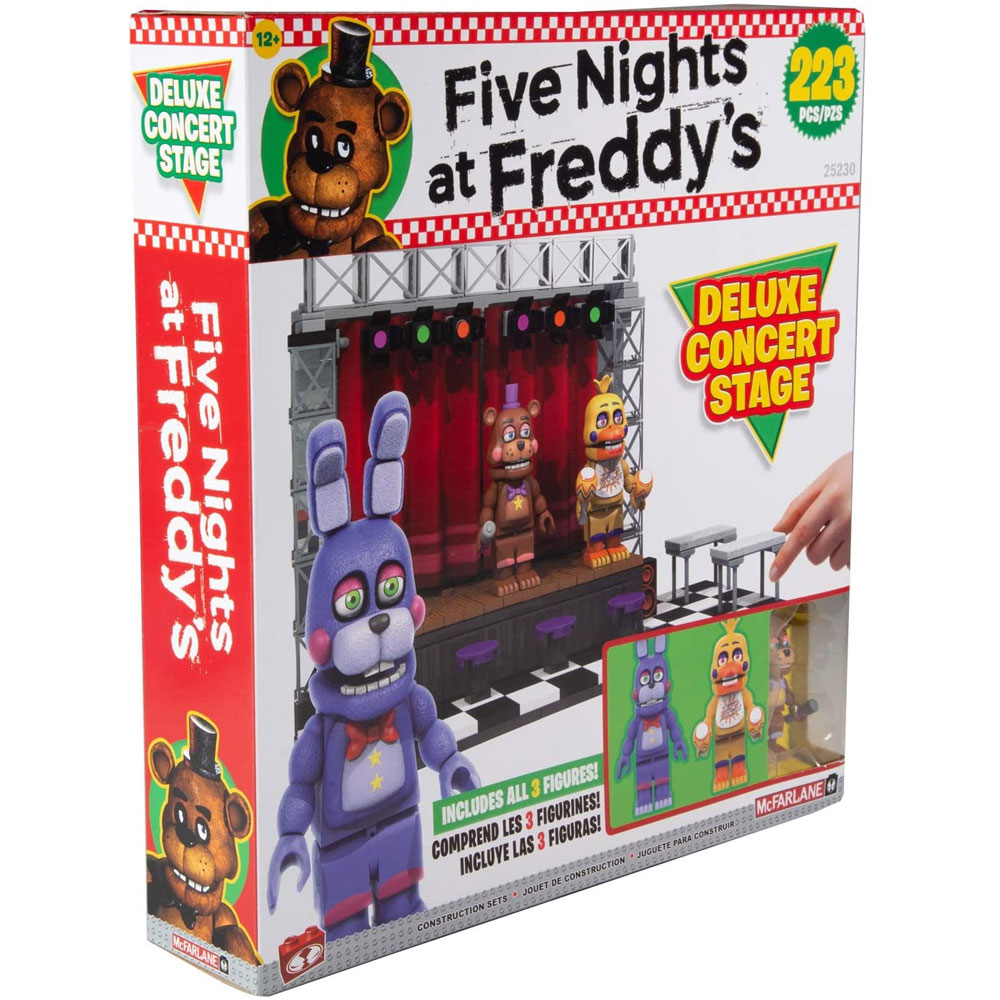 McFarlane Building Large Set - Five Nights at Freddy's - DELUXE CONCERT STAGE (223 Pcs & 3 Figures)