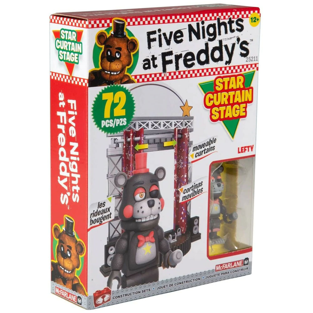 McFarlane Toys Building Small Sets - Five Nights at Freddy's S6 - STAR CURTAIN STAGE (72 Pcs)(Lefty)