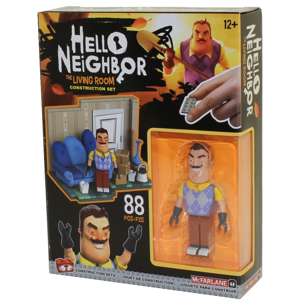 McFarlane Toys Building Small Sets - Hello Neighbor - LIVING ROOM (88 Pieces)