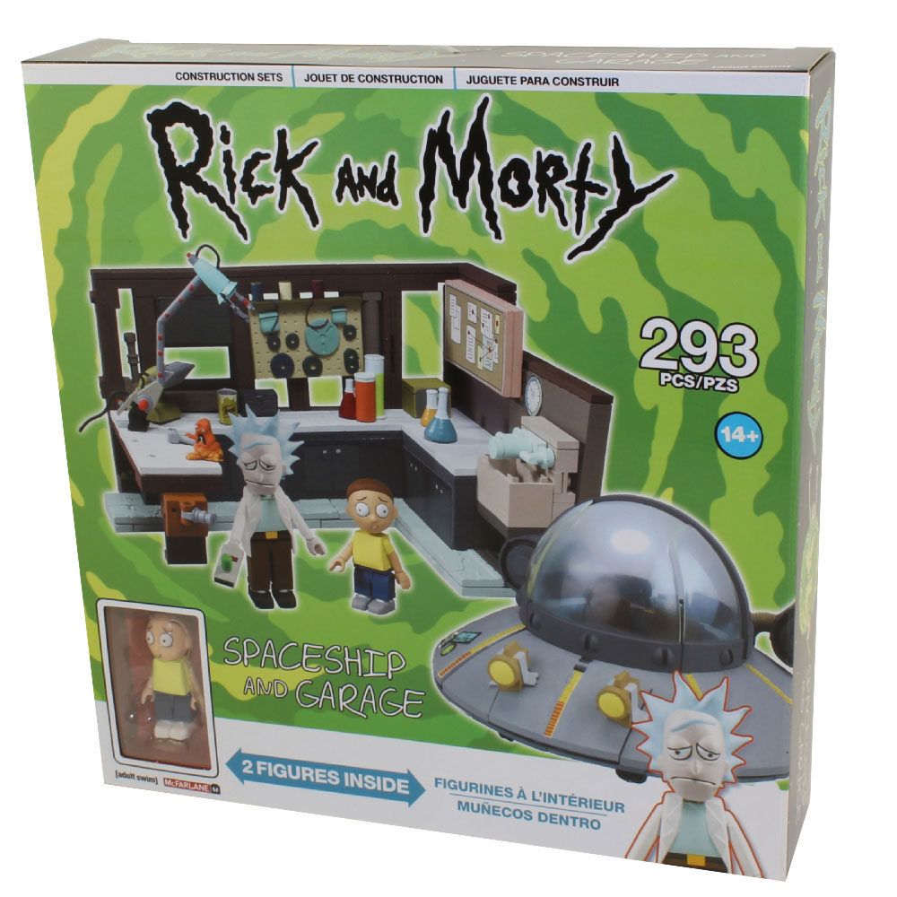McFarlane Toys Building Large Sets - Rick and Morty - SPACESHIP GARAGE