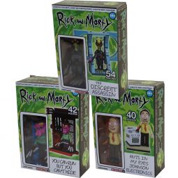 McFarlane Toys Building Micro Sets - Rick and Morty - SET OF 3 (Discreet Assassin, You can Run & Ant McFarlane Toys Building Micro Sets - Rick and Morty - SET OF 3 (Discreet Assassin, You can Run & Ant