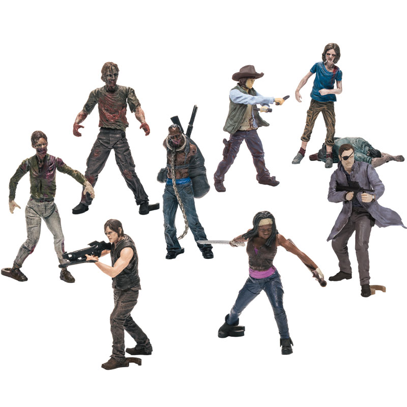 McFarlane Toys Building Sets - The Walking Dead Series 1 - COMPLETE SET OF 8 (2 inch)