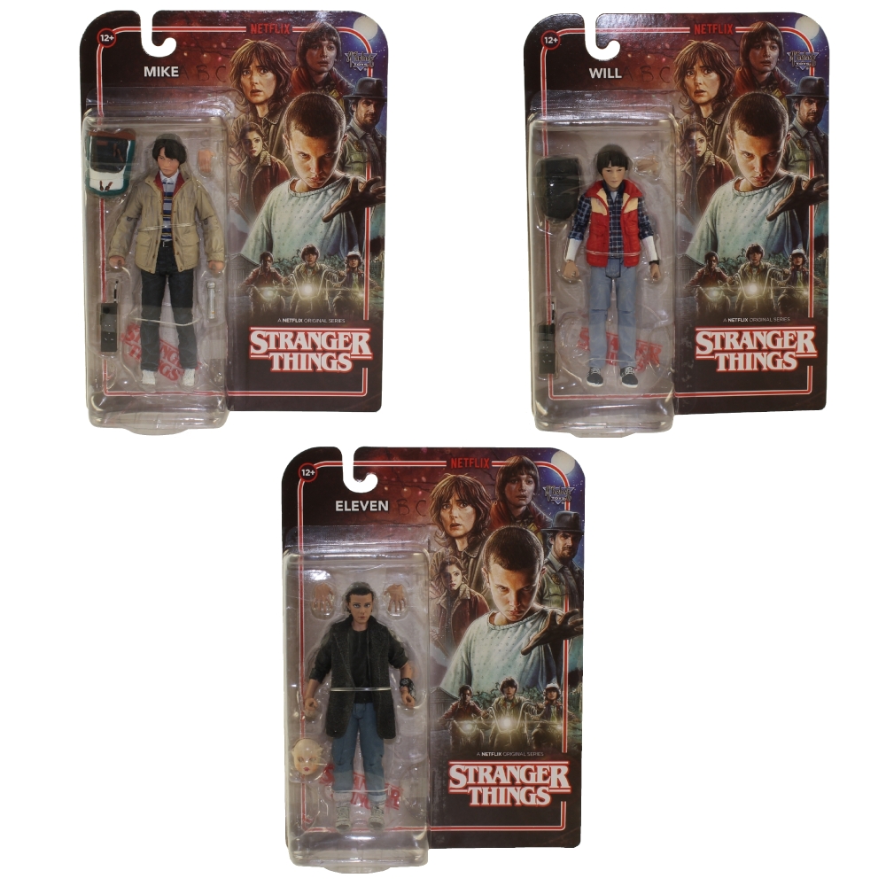 McFarlane Toys Action Figures - Stranger Things S3 - SET OF 3 (Mike, WIll & Eleven)