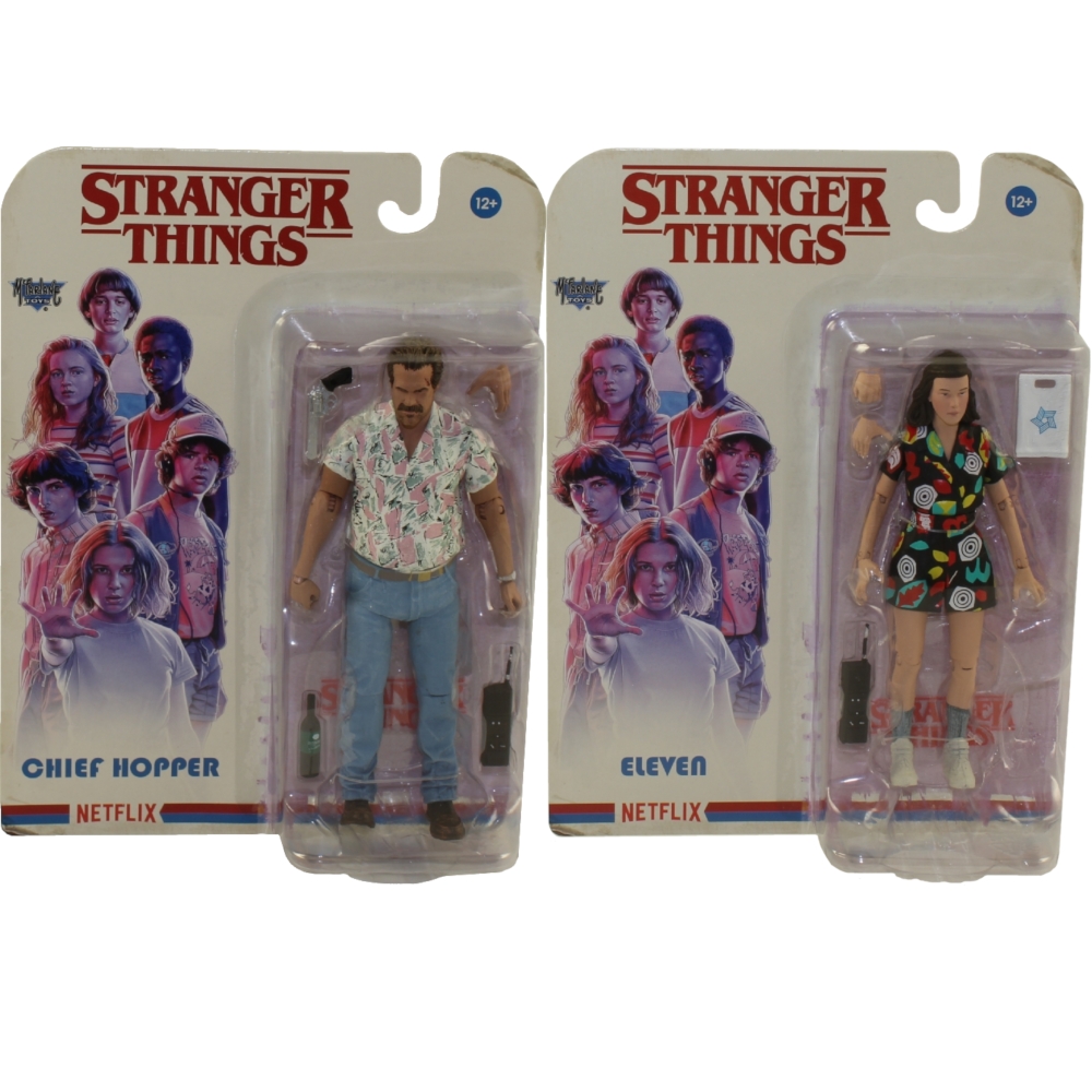 McFarlane Toys Action Figures - Stranger Things S4 - SET OF 2 (Chief Hopper & Eleven)