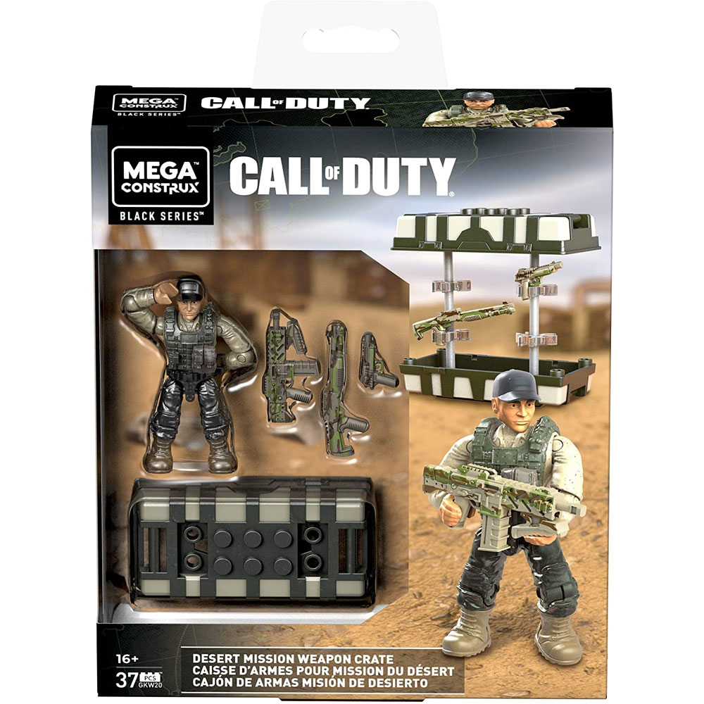 MEGA Construx - Call of Duty Collector Construction Set - DESERT MISSION WEAPON CRATE (37 Pcs) GKW20