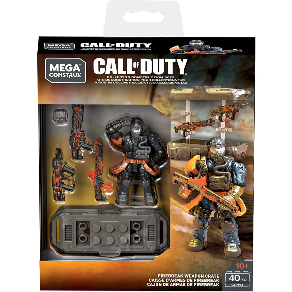MEGA Construx - Call of Duty Collector Construction Set - FIREBREAK WEAPON CRATE (40 Pcs) GCN93