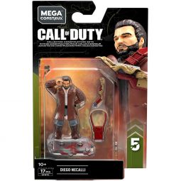 MEGA Construx - Call of Duty Micro Action Figure Building Set S5 - DIEGO NECALLI (17 Pieces) GFW75