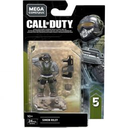 MEGA Construx - Call of Duty Micro Action Figure Building Set S5 - SIMON RILEY (24 Pieces) GFW74