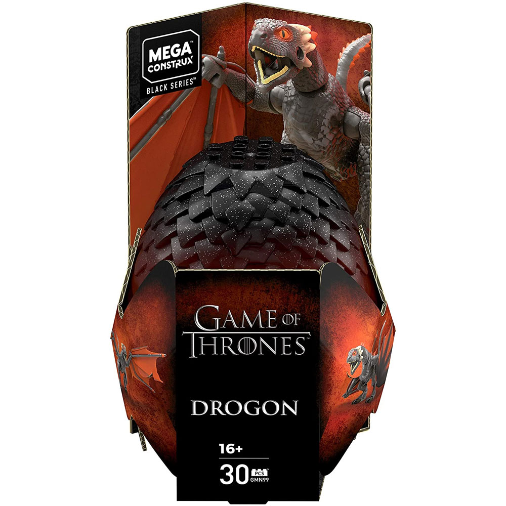 Mega Construx - Game of Thrones Dragon Egg Buildable Figure Set - DROGON EGG (30 Pieces) GMN99
