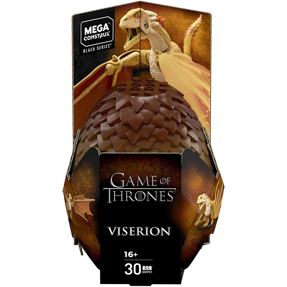 MEGA Construx Black Series Game of Thrones Viserion 30 Pcs GMP01 for sale online 