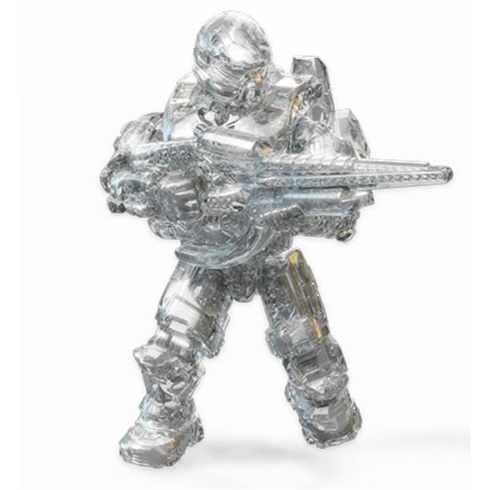 MEGA Construx - Halo: A New Dawn Micro Action Figures - SPARTAN ROGUE (Active Camo) w/ Carbine