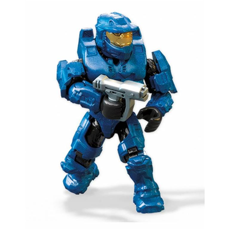 MEGA Construx - Halo: A New Dawn Micro Action Figures - BLUE SPARTAN w/ Pistol