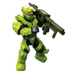 MEGA Construx - Halo Clash on the Ring Micro Action Figures - GREEN SPARTAN w/ Rocket Launcher