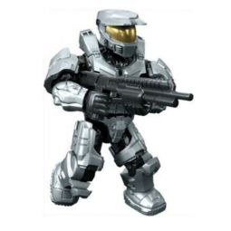 MEGA Construx - Halo Clash on the Ring Micro Action Figures - SILVER SPARTAN w/ Shotgun