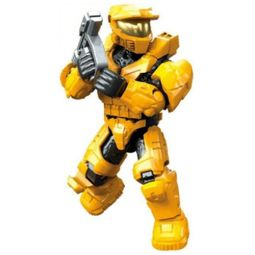 MEGA Construx - Halo Clash on the Ring Micro Action Figures - YELLOW SPARTAN w/ Pistol