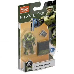 MEGA Construx - Halo Infinite S14 Micro Action Figure - MASTER CHIEF (2 inch)(22 Pieces) GYG44