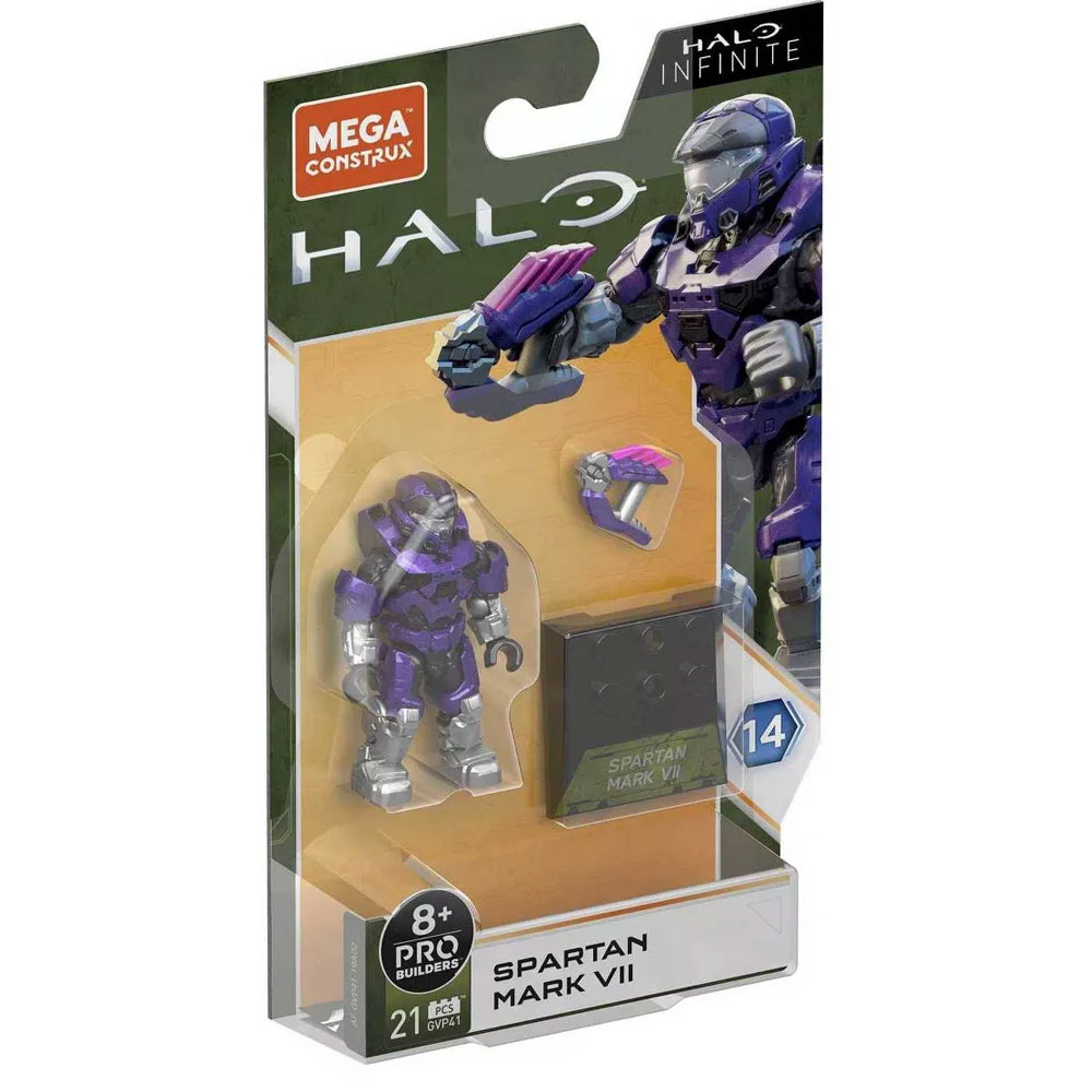 MEGA Construx - Halo Infinite S14 Micro Action Figure - SPARTAN MARK VII (2 inch)(21 Pieces) GVP41
