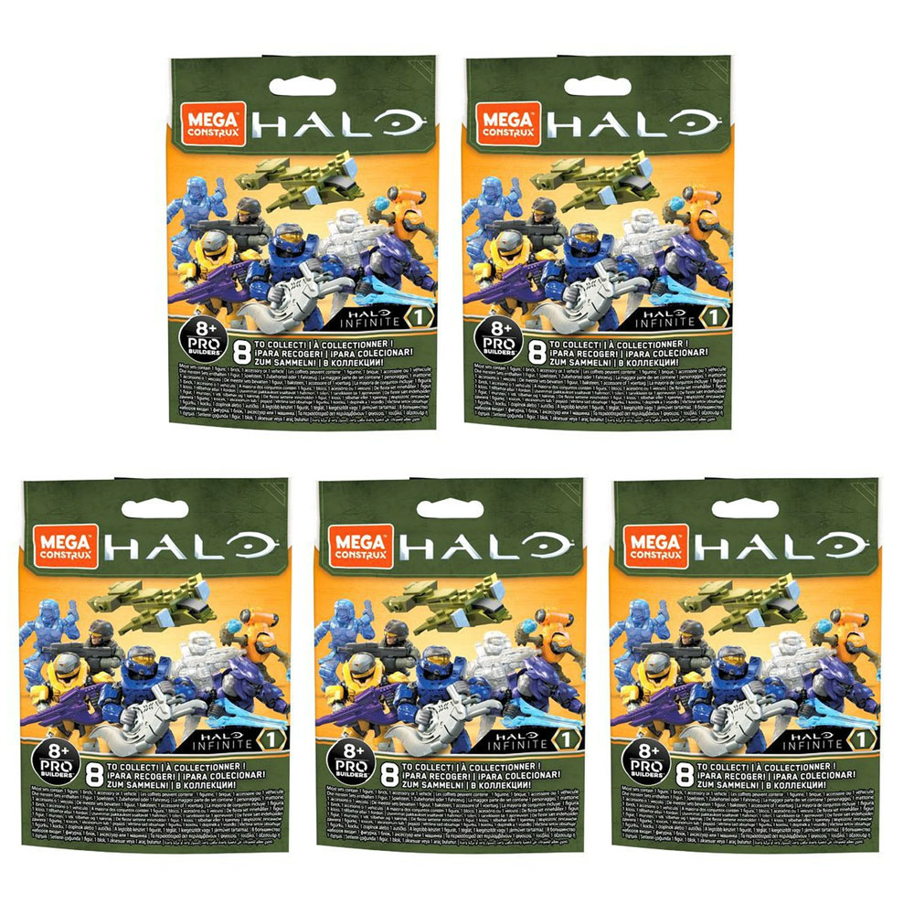 MEGA Construx - Halo Infinite S1 Micro Figures - BLIND PACKS (5 Pack Lot)