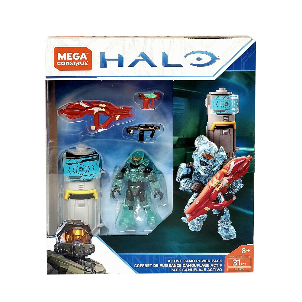 MEGA Construx - Halo Micro Action Figure Set - ACTIVE CAMO POWER PACK (31 Pieces) FPJ25