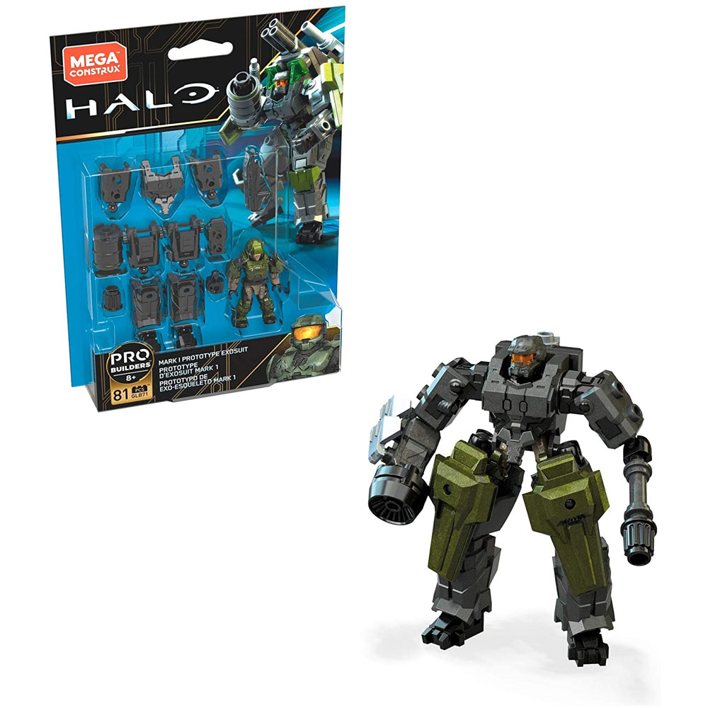 MEGA Construx - Halo Micro Action Figure Set - MARK 1 PROTOTYPE EXOSUIT (86 Pieces) GLB71