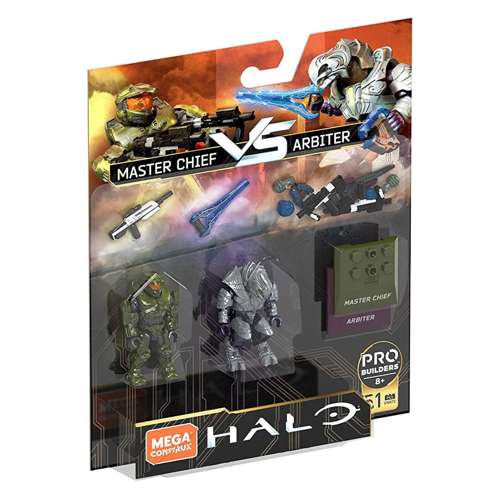 MEGA Construx - Halo Micro Action Figure Set - MASTER CHIEF vs. ARBITER (51 Pieces) GNN72