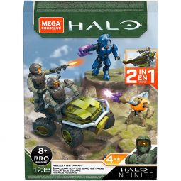 MEGA Construx Pro Builders - Halo Micro Action Figure Set - RECON GETAWAY (123 Pieces) GNB40 MEGA Construx Pro Builders - Halo Micro Action Figure Set - RECON GETAWAY (123 Pieces) GNB40