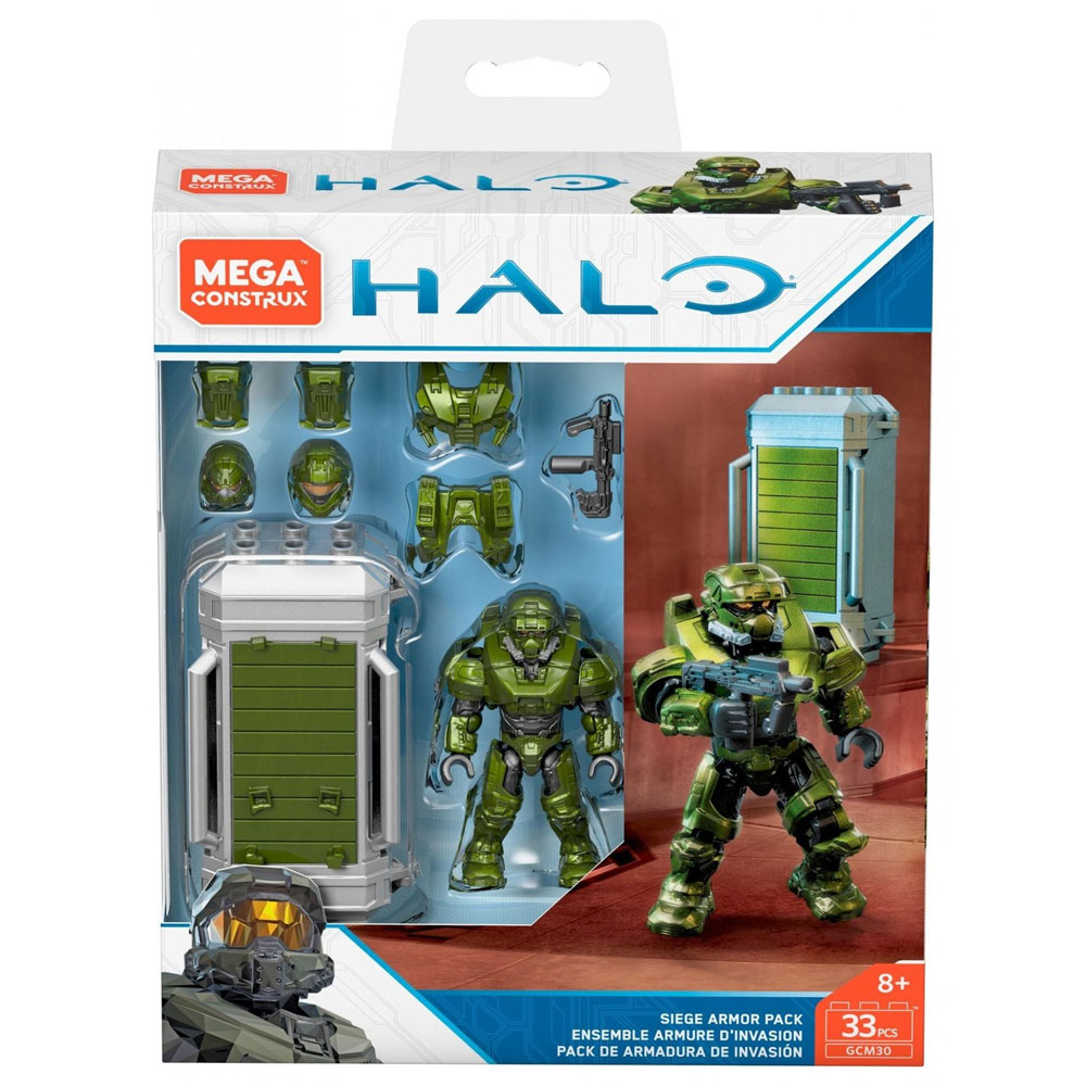 MEGA Construx - Halo Micro Action Figure Set - SIEGE ARMOR PACK (33 Pieces) GCM30