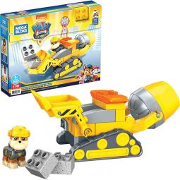 MEGA Construx Junior Builders Paw Patrol Set - RUBBLE'S CITY CONSTRUCTION TRUCK (17 Pieces) GYW91