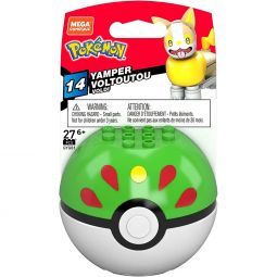 MEGA Construx - Pokemon Pokeball Set S14 - YAMPER in Friend Ball (27 Pieces) GYG81