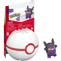 MEGA Construx - Pokemon Pokeball Set S18 - MORPEKO in Premier Ball (16 Pieces)[HNT87]