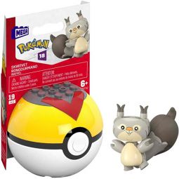 MEGA Construx - Pokemon Pokeball Set S18 - SKWOVET in Level Ball (19 Pieces)[HNT92]