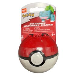 MEGA Construx - Pokemon Pokeball Evergreen S2 Set - BULBASAUR in Poke Ball (30 Pieces) GVK61