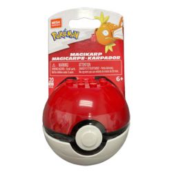 MEGA Construx - Pokemon Pokeball Evergreen S2 Set - MAGIKARP in Poke Ball (20 Pieces) GVK65