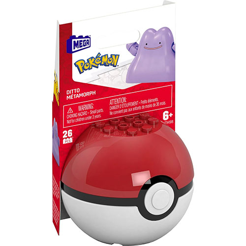 MEGA Construx - Pokemon Pokeball Evergreen S3 Set - DITTO in Poke Ball (26 Pieces)[HTH98]