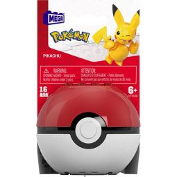 MEGA Construx - Pokemon Pokeball Evergreen S3 Set - PIKACHU in Poke Ball (16 Pieces)[HTH96]