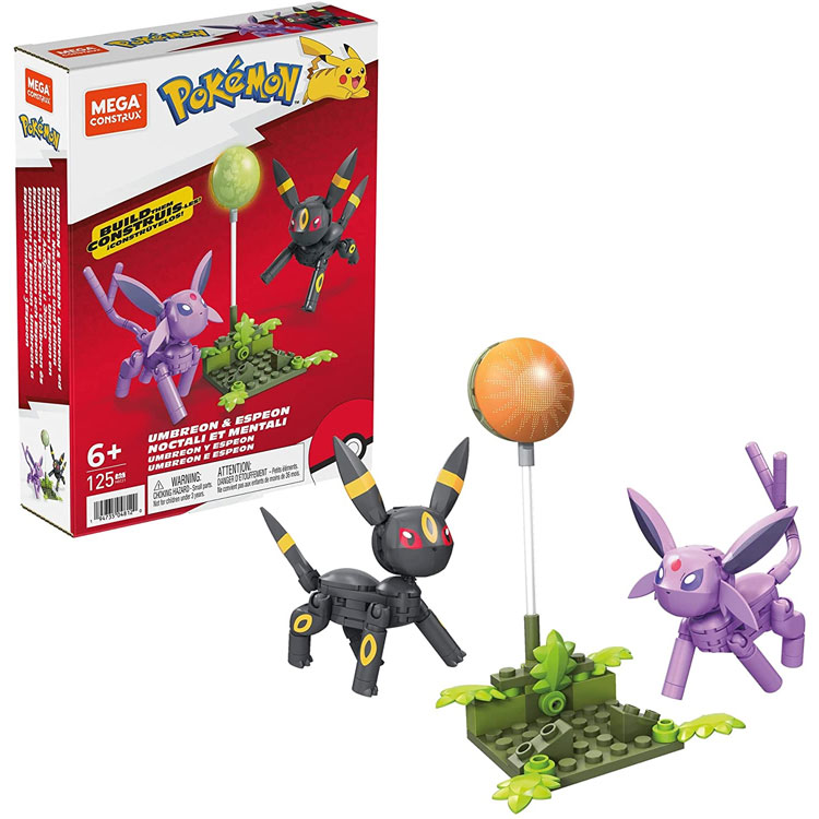 MEGA Construx - Pokemon Buildable Figures 2-Pack - UMBREON & ESPEON (125 Pieces) HGC21