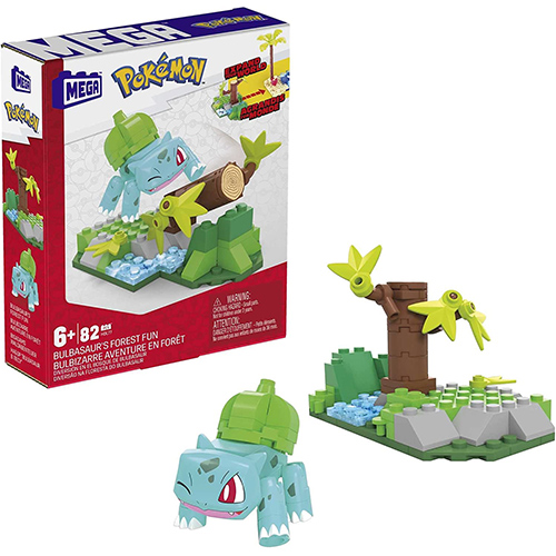 MEGA Pokemon Buildable Figure Set - BULBASAUR'S FOREST FUN (82 Pieces ...