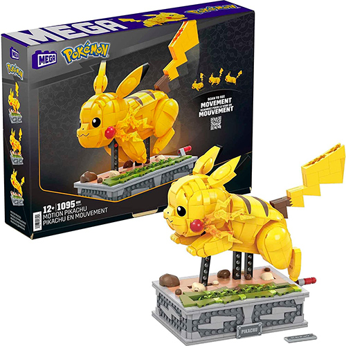 MEGA Pokemon Buildable Kinetic Figure Set - RUNNING MOTION PIKACHU (1095 Pieces) HGC23