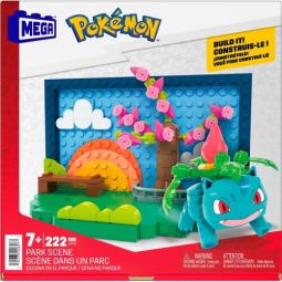 MEGA Pokemon Buildable Figure Set - PARK SCENE (222 Pieces) HXF81