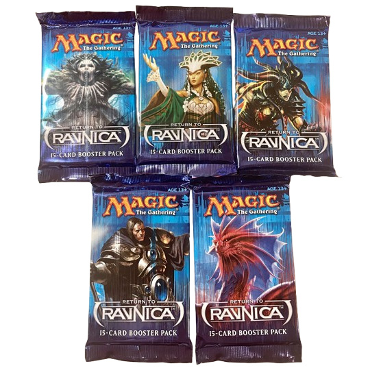 Magic the Gathering Cards - Return To Ravnica - BOOSTER PACKS (5 Pack Lot)[English]