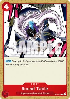 One Piece Card - OP01-027 - Round Table [Common]