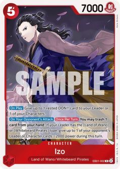 One Piece Card - EB01-002 - Izo [Rare]