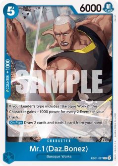 One Piece Card - EB01-027 - Mr. 1 (Daz.Bonez) [Rare]